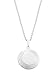 Sterling Silver Engravable Round Designed Locket Necklace