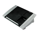 Fellowes(R) Office Suites Desktop Telephone Stand, 4"H x 15 7/16"W x 10 5/8"D, Black/Silver