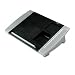 Fellowes(R) Office Suites Desktop Telephone Stand, 4"H x 15 7/16"W x 10 5/8"D, Black/Silver
