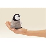 Folkmanis Mini Baby Emperor Penguin Finger Puppet