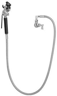 Fisher 2770 Utility Spray Unit With Single Wall Control Valve, Swivel Hose Adapter, Wall Hook