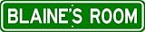 BLAINE ROOM SIGN - Personalized Gift Boy or Girl, Aluminum
