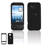 NEW HTC Google G1 Dream Black Rubber Feel Snap On Case with Belt Clip