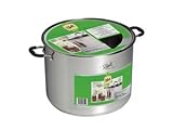 31fkXtKdmpL. SL160  Ball Jar Collection Elite Stainless Steel 21 Quart Waterbath Canner with Rack and Glass Lid