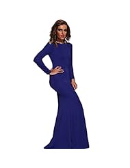 Sexy General Print Mermaid Long Sleeves Backless Evening Dress/Pageant Dress 