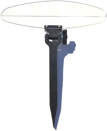 In Ground Adjustable Shield For Pop Up Sprinkler Heads (straight shield with 11" stake)
