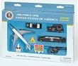 Air Force One 9 Piece Play set with presidential vehicles