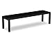 POLYWOOD 3800-12BL MOD Bench, Textured Black/Black