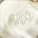 Monogrammed Embossed Napkins 5x5, 50 per Set Personalized