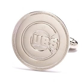 Chicago Cubs Silver Edition Pair of Cufflinks