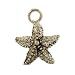 15mm Starfish Charm - Casting - Antique Silver : Pack of 10