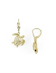 Honu Turtle Earrings in 14K Yellow Gold - Extra Extra Small