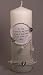 Pillar Unity Candle with Western Charms, White with Silver Charms