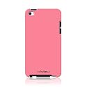 (Pink) Hard Rubber Skin Case Cover for Apple iPod Touch 4 4G 8GB 32GB 64GB 4nd Generation + 4th Gen Touch Screen Protector + Minisuit keychain