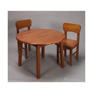 Rect Table & 2 Chair Set-Honey by 