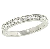 Bead Set Milgrain Trim Flyer Fit Diamond Band .35cttw