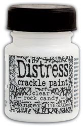 Distress Crackle Paint 1.1-Ounce Jar-Rock Candy, Clear