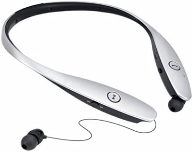 Premium Bluetooth Stereo Headset with Retractable Wire Management,Sport Neckband Hands-free Headsets Headphones Wireless Stereo Bluetooth Earphones Earbuds (Sliver)