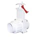 Valterra 6114X PVC Gate Valve, White, 1-1/2" Slip x Union w/ Gate Keeper