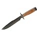SOG Knives 99161 Black TiNi Finished Agency Fixed Blade Knife with Stacked Leather Ha...