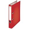Leitz 231136 Ordner Plastik Chromos, mit Schlitzen, A4, schmal, rot