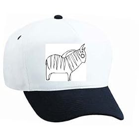 White Cap with "black and white", symbol, Israel, craft, icon, Palistine, "Middle East", zebra, equine, animal