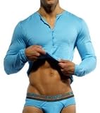 C-IN2 River Teal Long Sleeve Henley 1808-RTL
