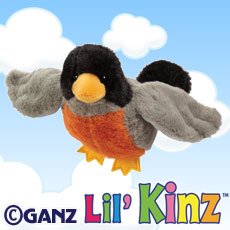 Lil'kinz Robin + Webkinz Bookmark - New with Sealed Tag and Unused Code