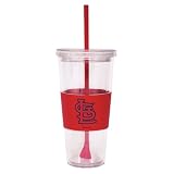 MLB St. Louis Cardinals 22-Ounce Insulated Straw Tumbler with Sleeve