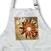 Giant Flowers - BLACK Full Length Apron With Pockets 22w X 30l