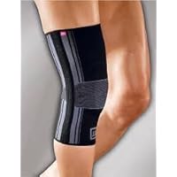 Genumedi® KNEE SUPPORT WITH SILICONE PATELLA-RING, Black