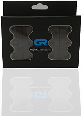 GR® Magnetic Shoe Closures - Never Tie Laces Again! (Black, #1kids/Youth/Adults)