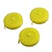 uxcell 3 Pcs Sewing Tailor Retractable Ruler Tape Measure Yellow 150cm 60 inch