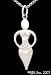 Goddess Sterling Silver Charm Necklace
