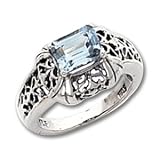 Sterling Silver Blue Topaz Ring