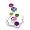 Women's Cluster Multicolor Swarovski Crystal Ring, Size: 5-10 Sterling Silver .925