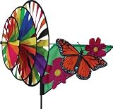 Monarch Butterfly Triple Wind Spinner Windspinner