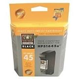 Rhinotek - Print cartridge ( replaces HP 56 ) - 1 x black - 450 pages (pack of 2 )