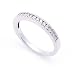 14K White Gold 0.24ct Diamond Round Brilliant Diamond Wedding Band (0.24ct, SI, G-H)
