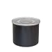 Planetary Design Airscape Stainless Steel Coffee Canister | Food Storage Container | US Patented Airtight Lid | Push Out Excess Air Preserve Food Freshness (Small, Obsidian)