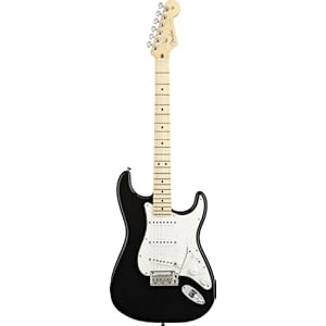 Cheap Price Fender American Standard Stratocaster® Electric Guitar, Black, Maple Fretboard Reviews