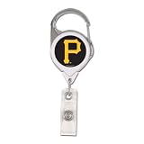 Pittsburgh Pirates Official Retractable Badge Holder Keychain