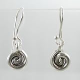 Sterling Silver Whirlwind Dangling Earrings, #9480