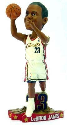 LeBron James Cleveland Cavaliers Home #23 Action Pose SHOOTING Bobble Head rookie year