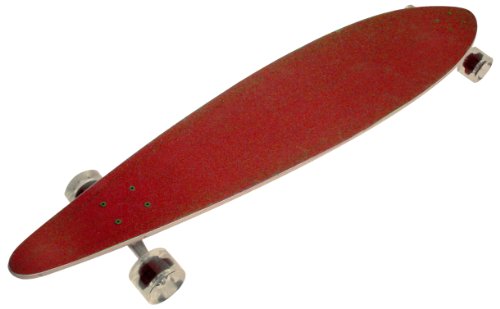 TNG LED Lighted Pintail Longboard, Red