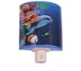 Deep Blue OCEAN Dolphin NIGHT LIGHT nightlight bathroom