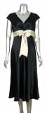 Jones New York Satin Contrast Cocktail Dress Black 8
