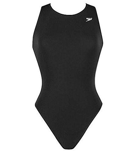 Speedo 819018 Womens Avenger Water Polo Zipperback ( Adult), Black, 32