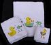 3-pc Set ~ Ducky Bath Towel, Hand Towel, and Fingertip