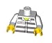 White Torso (Convict Pattern) - LEGO Minifigure Piece